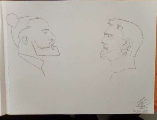VictorHdz421's tweet photo. Best wrestling segment of the year. Had to capture it in art form. 
@CMPunk 
@WWERollins https://t.co/7xbbUYjzib