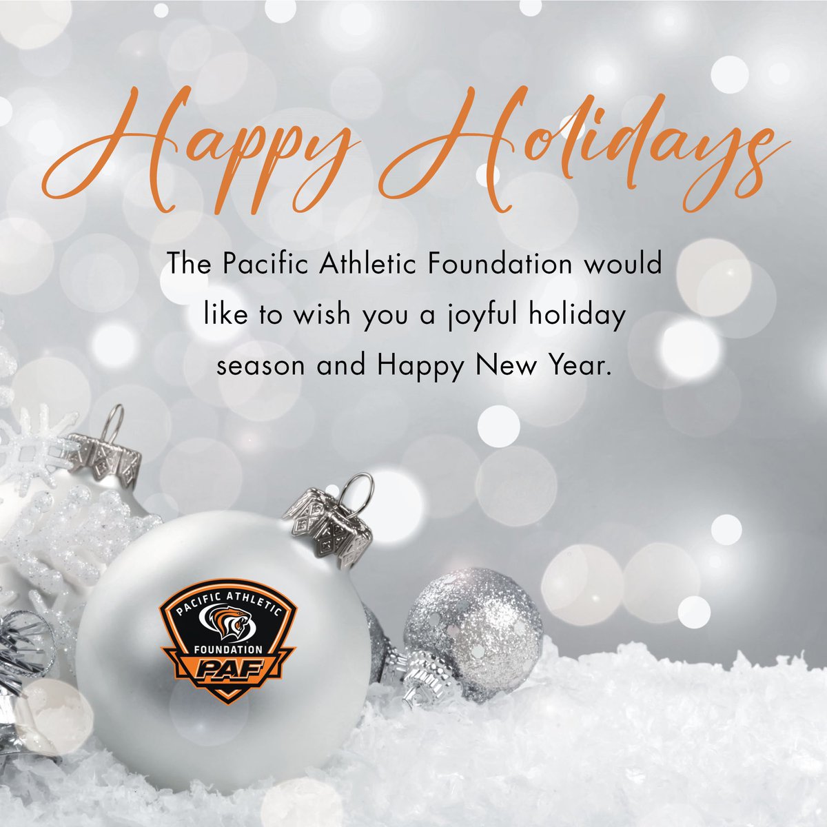 Happy Holidays @PacificTigers Family. Thank you for your unwavering support and we look forward to a successful 2024! 🙏🏻🎄🍾