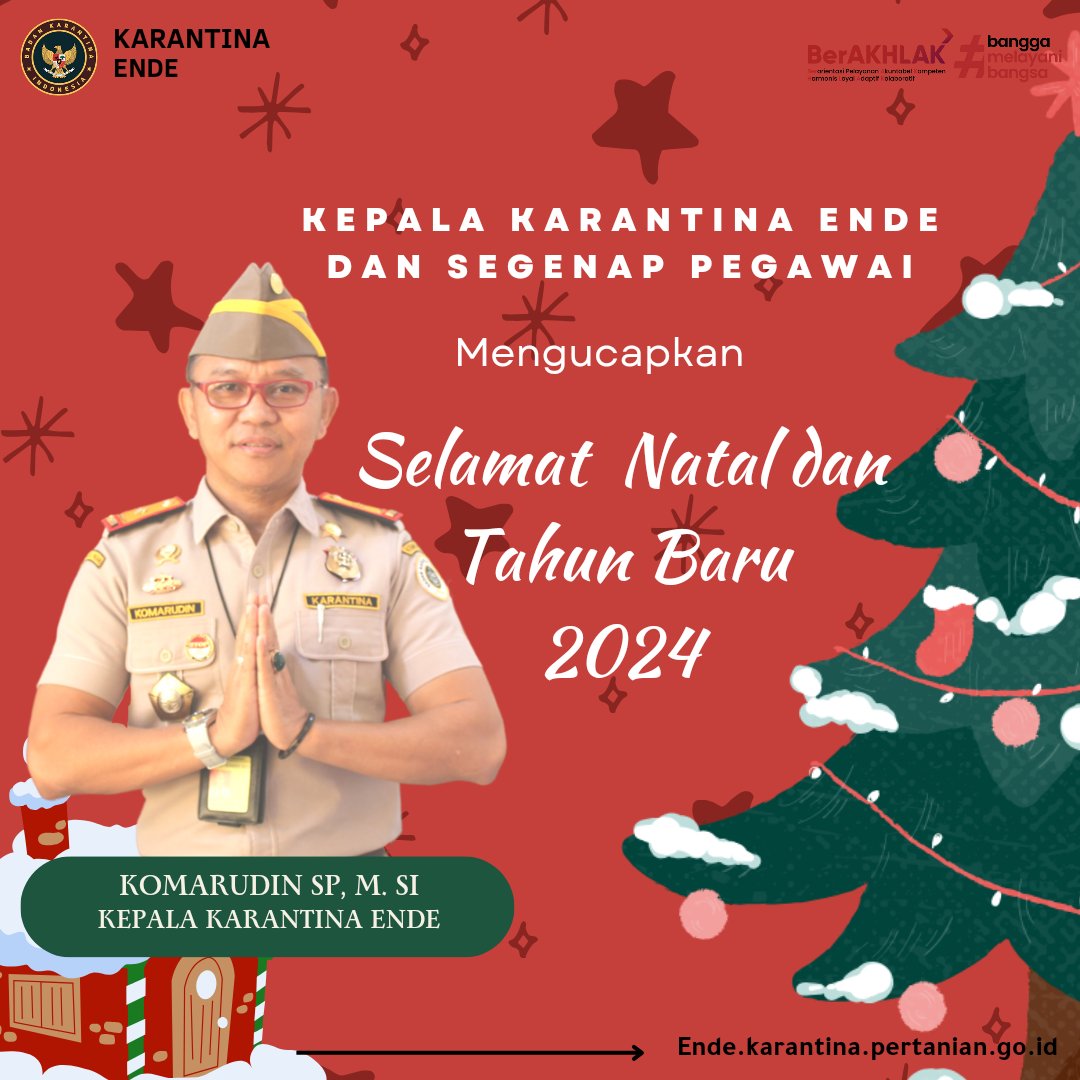 KarantinaEnde's tweet photo. Keluarga Besar Karantina Ende Mengucapakan Selamat Natal Tahun 2023 "“Kemuliaan Bagi Allah dan Damai Sejahtera di Bumi” https://t.co/ZpEPGycMvo