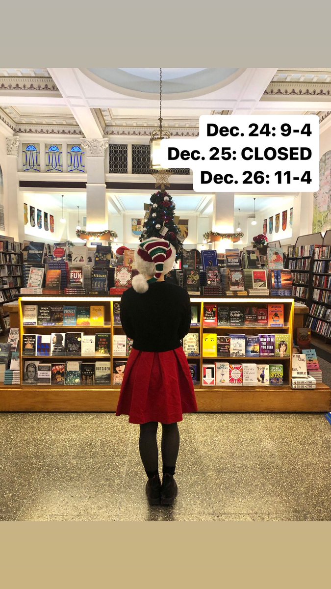 Happy holidays! Our Christmas hours are as follows:

Sunday, Dec. 24: 9:00 to 4:00
Monday, Dec. 25: CLOSED
Tuesday, Dec. 26: 11:00 to 4:00

🎄📚📚📚

#yyj #yyjchristmas