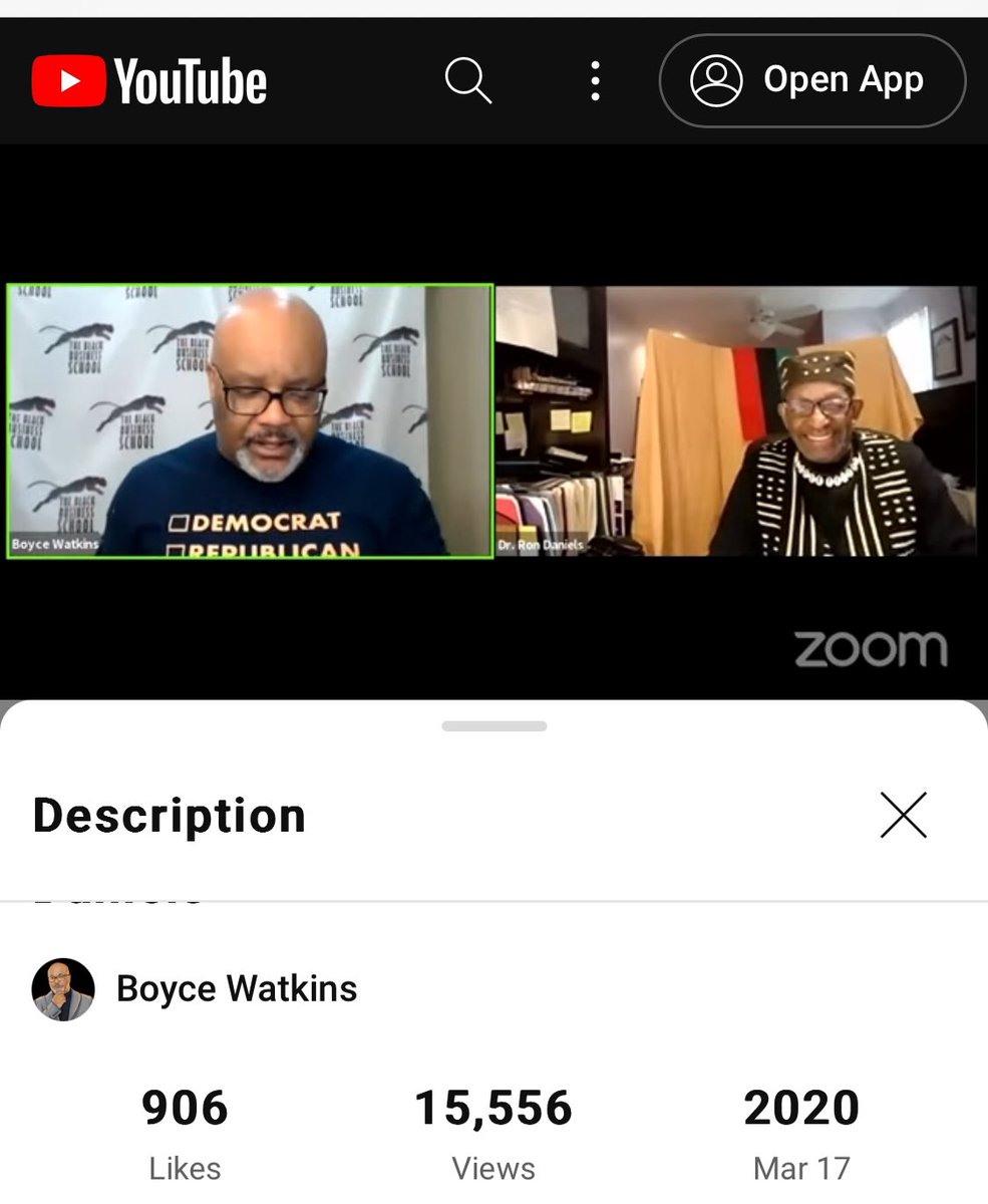 BreakingBrown's tweet photo. Here’s Boyce Watkins elevating NAARC’s Ron Daniels three years ago. 

Keep count of how many people—from NAASD to Boyce—centered Daniels. 

They’re all to blame for how NAARC is bastardizing reparations right now. And they all acted out of spite. https://t.co/r6gza8zPyP