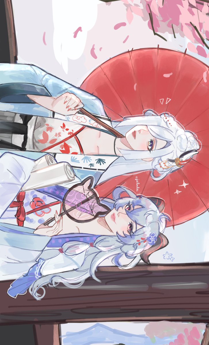 julinhei's tweet photo. ❤️‍🩹❄️cloud retainer's disciples #shenhe #ganyu https://t.co/A9JqMqCoZY