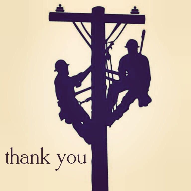 Thank you so much to the folks from NB Power, tree contractors, roofing contractors, neighbours helping neighbours, the local churches and everyone else who helped out during an already busy week. Wishing everyone a safe, cozy and happy Holiday season! - MS