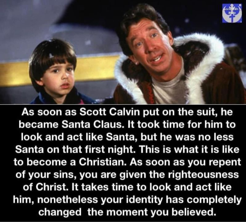 When you didn't expect to get decent theology form a secular Christmas movie.