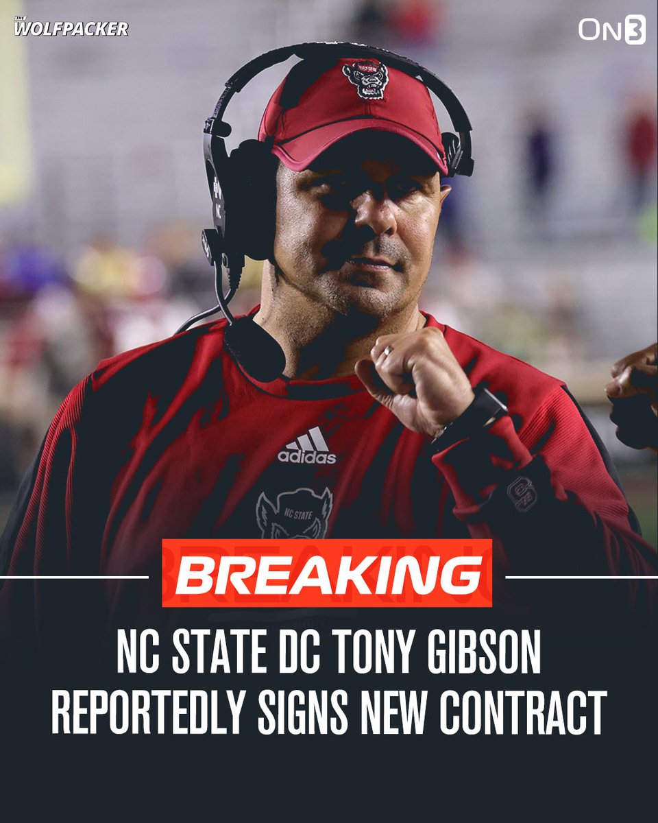 The Wolfpacker (@thewolfpacker) on Twitter photo NC State defensive coordinator has reportedly signed a new 3-year contract with the Wolfpack, per <a href="/FootballScoop/">FootballScoop</a>.
Here are the details: on3.com/teams/nc-state… NC State defensive coordinator has reportedly signed a new 3-year contract with the Wolfpack, per <a href="/FootballScoop/">FootballScoop</a>.
Here are the details: on3.com/teams/nc-state…