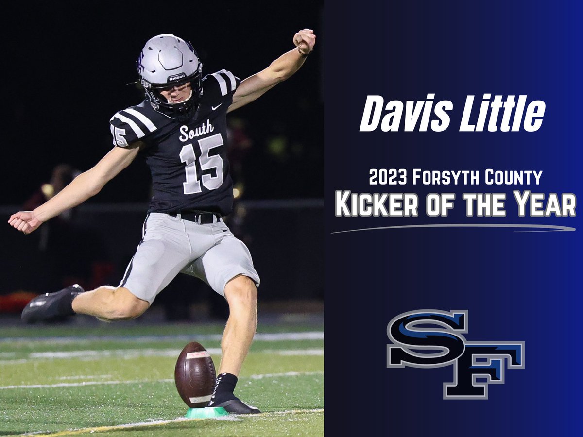 Special congrats to @DavisLittle3 for being recognized as the @ForsythSports' Kicker of the Year!