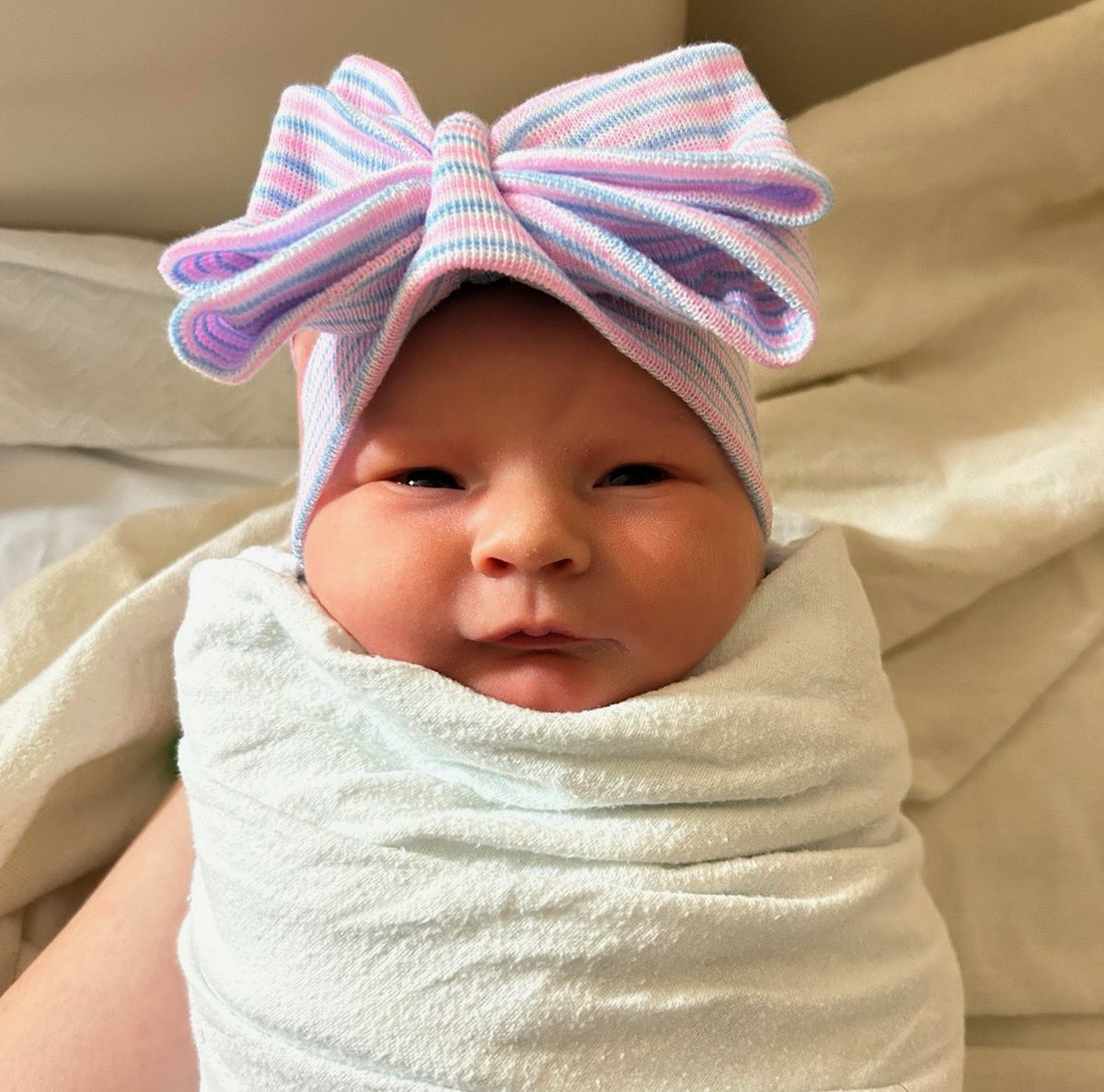 FR_Athletics's tweet photo. Congratulations to our Athletic Trainer @BaileyLiedelATC on giving birth to her Christmas baby Rue! Rue weighed 7 pounds and is 19 inches tall. https://t.co/pV4GNSgbuh