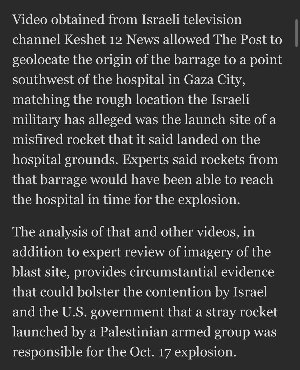 Hamza_a96's tweet photo. On the left, the Washington Post in October: “Israel was not responsible for hospital attack” 

On the right, the Washington Post in December: “Israel has been deliberately bombing hospitals” 

Too little too late. 

20,000+ Palestinians murdered and they’re complicit. https://t.co/AZcVpq7FEK