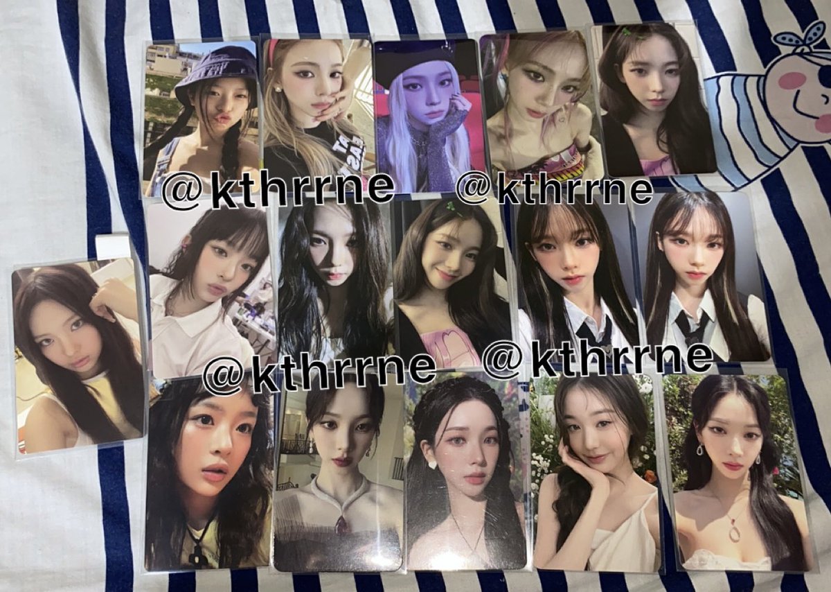 want to sell in rush photocard girlgroup

clearance sale
price by dm, boleh di nego” juga
rd ina, tgr

T. karina wonyoung hanni hyein wony aespa ive newjeans nj poca pocas pc dewy