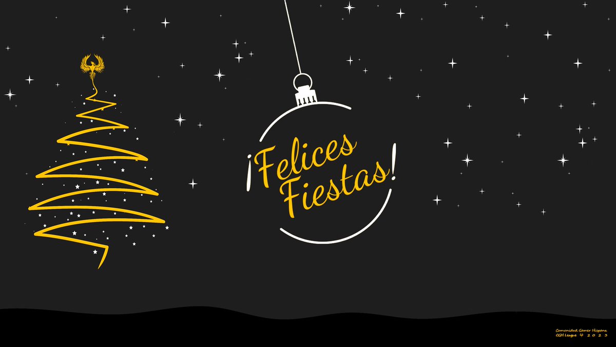 CGH_League's tweet photo. Comunidad Gamer Hispana os desea felices fiestas!

#CGHLEAGUE🖤💛 https://t.co/9dlVMGBonm