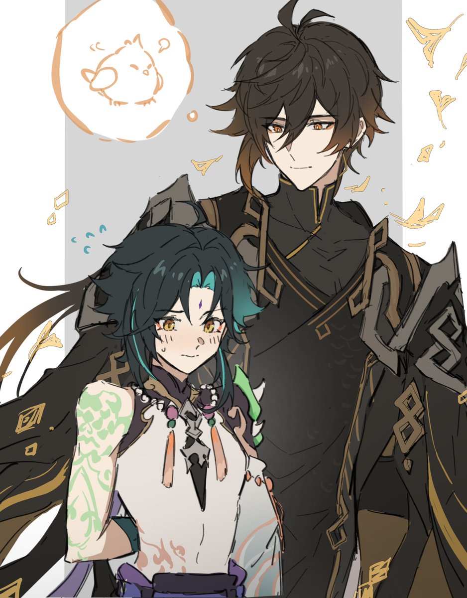 好久沒畫了
鐘魈