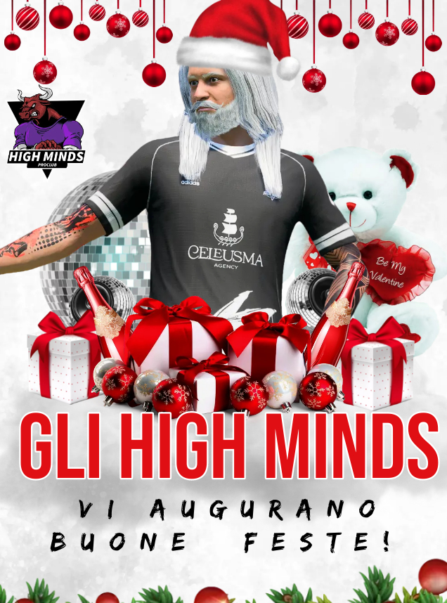 HM_ProClub's tweet photo. Tanti auguri di buon Natale a tutti voi!
Vi auguriamo tanti Gasco di legno volanti e Giobrio che vi accompagnano nei vostri migliori sogni.
W lo sport sempre!
#gohighminds #Natale #Natale2023 #proleagueitalia #proclubs #proclubitalia https://t.co/akVc6JfxdO