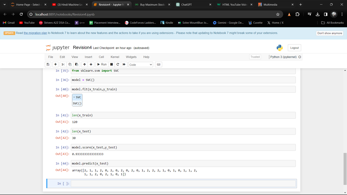 _yadhuwanshi's tweet photo. Day4 π»
Development π
HTML (Multimedia, audio, video, plugins, YouTube) π₯π΅π
Solved 3 coding problems β
Machine Learning π€β¨
Support Vector Machine π
#Coding #HTML5 #Multimedia #DSA
#ML #DataScience #AI #AlgorithmFun https://t.co/FjlliFU5dy