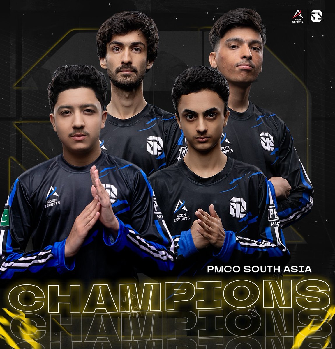 EsportsIllumin8's tweet photo. We are your Champions of PMCO South Asia 🏆. Our first international win. In sha Allah this year will be different.

#believeini8 https://t.co/pKz5Zvza2t