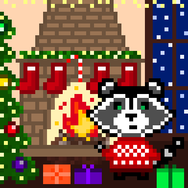ReFox_23's tweet photo. Friends! ❤️❤️❤️
I hope the magic of Christmas fills every corner of your heart and home with love, happiness and joy. 
Merry Christmas! 🤗😘

"MAGICAL WINTER. Happy Holidays! 🎅🎁🎄❄️❤️"
https://t.co/JEsxsL4bev

#ReFox #pixelArt #NFTNYC2024 #raccoon #winter #Christmas #fireplace https://t.co/liaFHxYi0A
