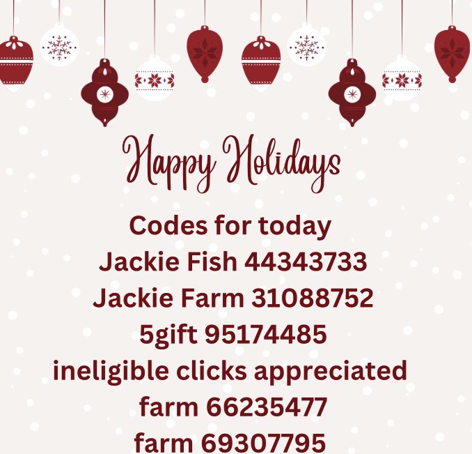 besbmspto1's tweet photo. Codes for today 
Jackie Fish 44343733
Jackie Farm 31088752
5gift 95174485
ineligible clicks appreciated 
farm 66235477 farm 69307795 

#temuclick
#temuUSA 
#temulink #temufarmland #temufriends #temuhelp #temuclicks 
#temu #temufishland #temuco  #5free #winning #help #thankyou https://t.co/ux8fOwNtF2