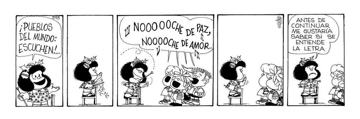 MafaldaDigital's tweet photo. 🎄Muy felices fiestas les desean Mafalda y sus amigos. ✨ Que nunca les falte mucho amor y humor en sus vidas ❤️.

#Mafalda #Quino #MafaldaOficial https://t.co/U2TRBD9tGU