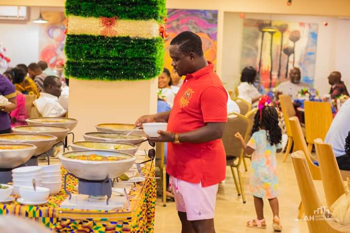 Preacherboye's tweet photo. Live from our Christmas Eve West African Brunch.

Stay tuned for the enchanting moments as we prepare for an equally delightful West African Dinner, starting from 6pm to 10pm.

#MerryChristmas2023 #SundayBrunch #Dinner #AHCelebrates #AfrocentricHospitality #AHHotel https://t.co/tN2h9yeJ2E