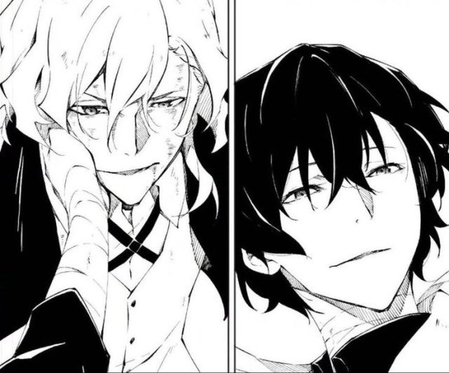 The way Dazai can't stop gently touching Chuuya's face not matter the situation, universe or age I'm so sick they're so soulmates happy fucking Christmas ig