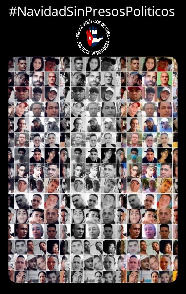 Prohibido olvidar 64 navidades bajo una dictadura hoy más de mil presos en las mazmorras de los castros condenados injustamente por el régimen.
#NavidadSinPresosPoliticos 
#PresosDeCastro
#CubaEstadoTerrorista