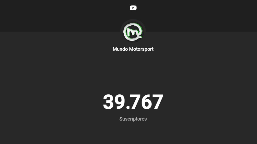 Tengo 39.767 suscriptores ahora mismo en YouTube, se que quizás pido un imposible, se que igual pido demasiado, pero me encantaría alcanzar los 40.000 antes del 1 de Enero, subo contenido de videojuegos de conducción en general pero especialmente de mundo abierto, ayúdenme🫣