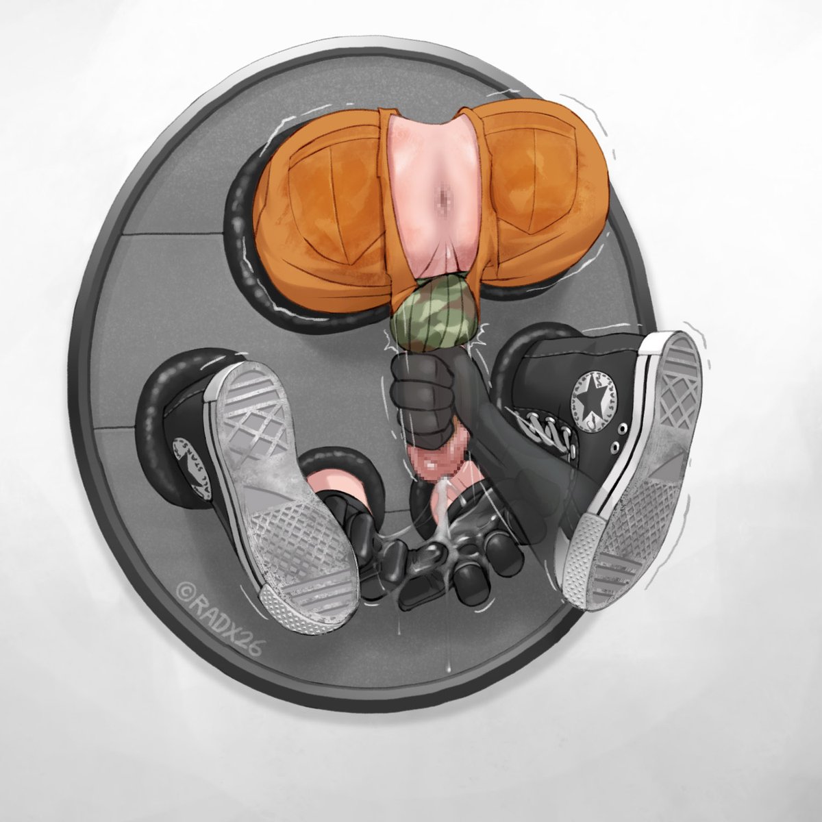rayx26's tweet photo. For this day of giving, I have dedicated this Wall Decoration for a certain stuck-butt connoisseur that I know. This is not some sort of Secret Santa thing, I just keep thinking about his Converse-wearing OC while doing this serie and how he's literally made for this! https://t.co/Qc3yNAOTJu