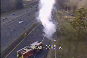 New problem in Maryland is a vehicle fire on I-270. Tune to 103.5 FM and bit.ly/IHeardItOnWTOP… for details on the 8s/ #mdtraffic #dctraffic