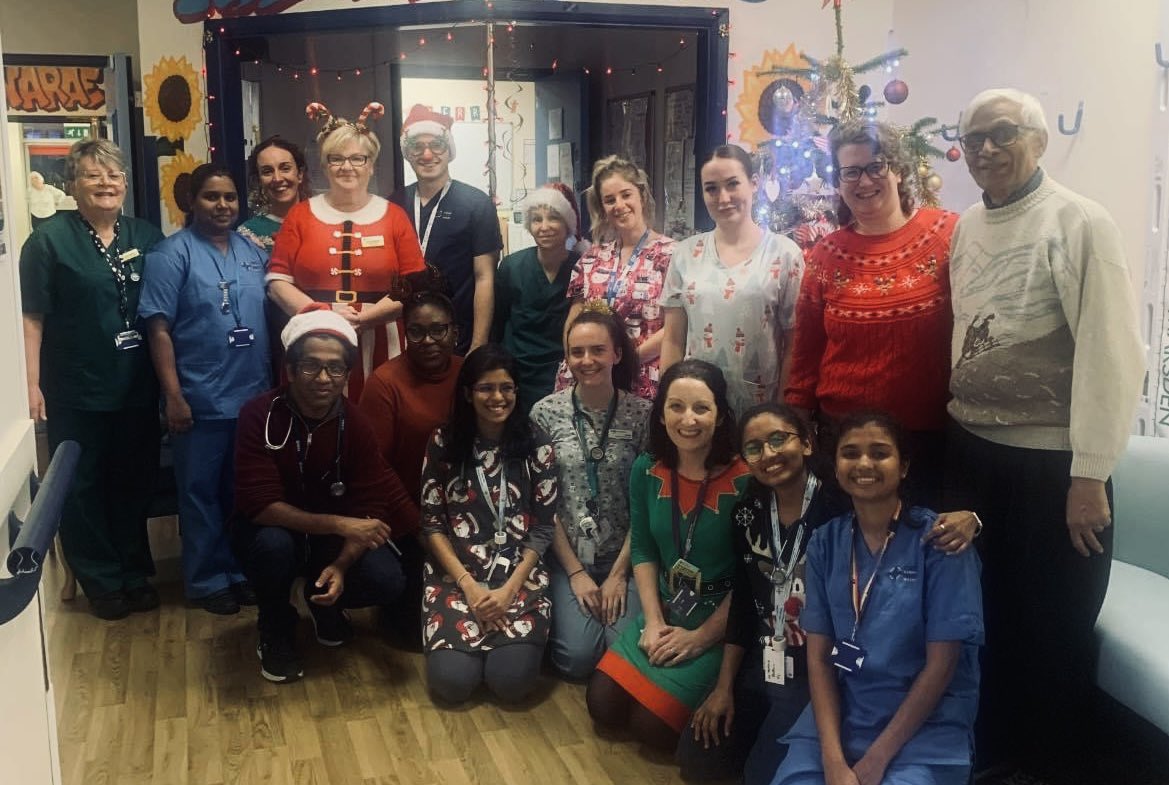 Merry Christmas from the amazing Acute Frailty Team at Withybush Hospital. Thank you to our amazing staff providing first class care through the festive period 🎄Merry Christmas to the teams we work with every day!