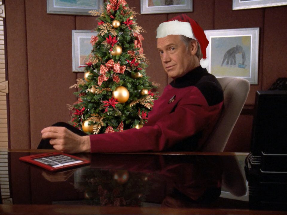 I just want to wish all of you a safe and very Merry Christmas. That's an order. Dismissed.