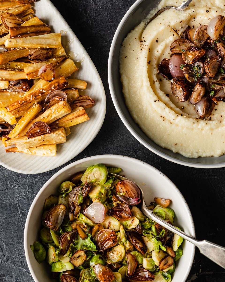 Prep a batch of balsamic shallots and use them to elevate these uniquely flavoured sides using seasonal ingredients.

- Sesame parsnips with balsamic shallots
- Celeriac puree with balsamic shallots 
- Shredded sprouts with balsamic shallots 

Get the recipes on our wesbite!