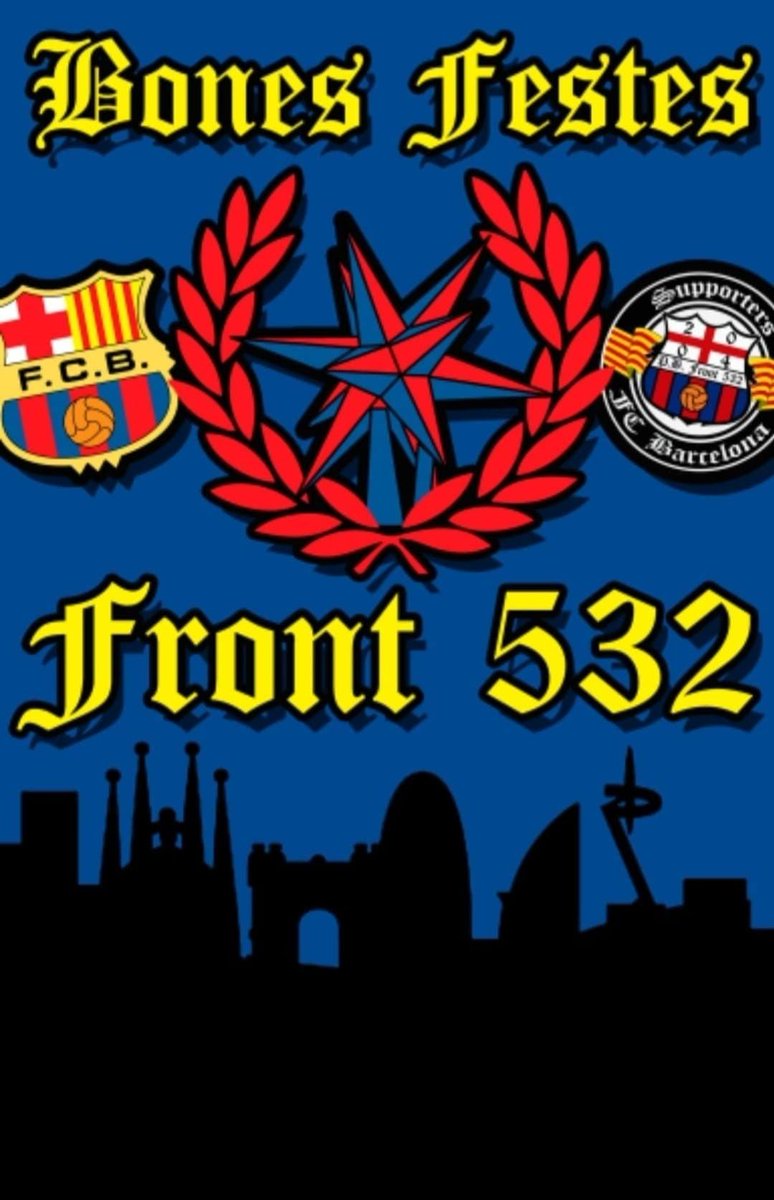 Desde la Penya Barcelonista FRONT 532 us desitgem Bones Festes i un 2024 ple d'èxits barcelonistes!!!!
#BonesFestes
#FCBarcelona
#FCBlive
#Antimadridistes
#ForçaBarça
#Supporters
#FCB