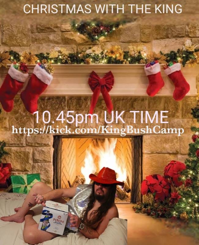 QueenBushCamp's tweet image. we are in for a treat tonight Christmas eve with king will be kicking off at 10.45pm UK time tonight. Come and join us for music drinks and laughs. 
kick.com/KingBushCamp @KingBushCamp @KickHelpers @kicklive_ @kicklive_ @KickRetweetz @JustSlackerWill