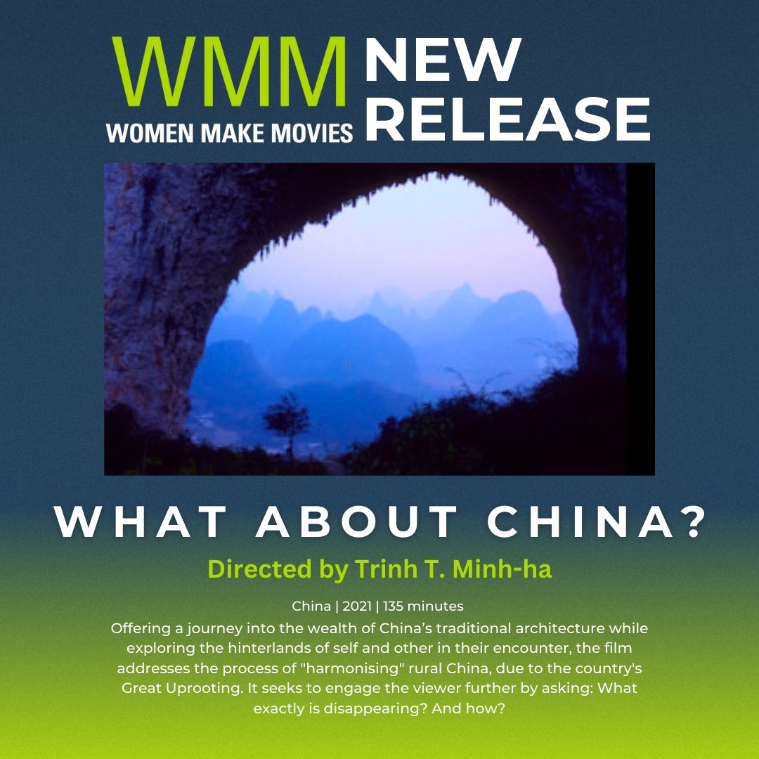 Discover rural China's transformation in WHAT ABOUT CHINA? (dir. Trinh T. Minh-ha), this film explores the impact of the "Great Uprooting" on traditional architecture and culture. Now available for screening and purchase. #WhatAboutChina #CulturalJourney wmm.com/catalog/film/w…