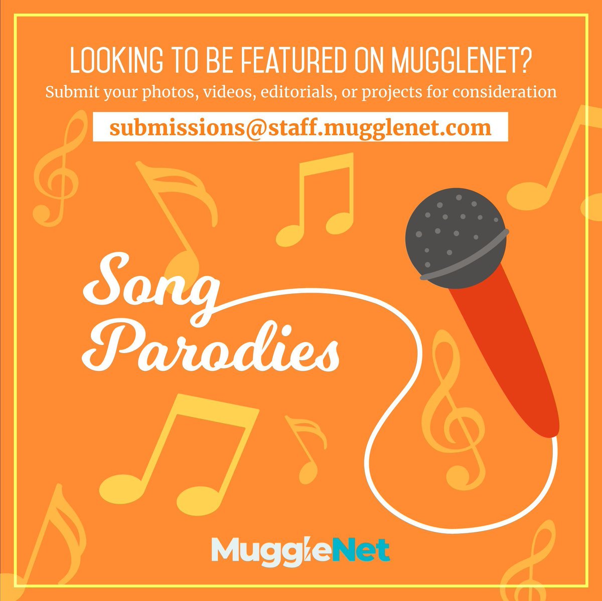 Looking to be featured on #MuggleNet? Submit your best song parodies!