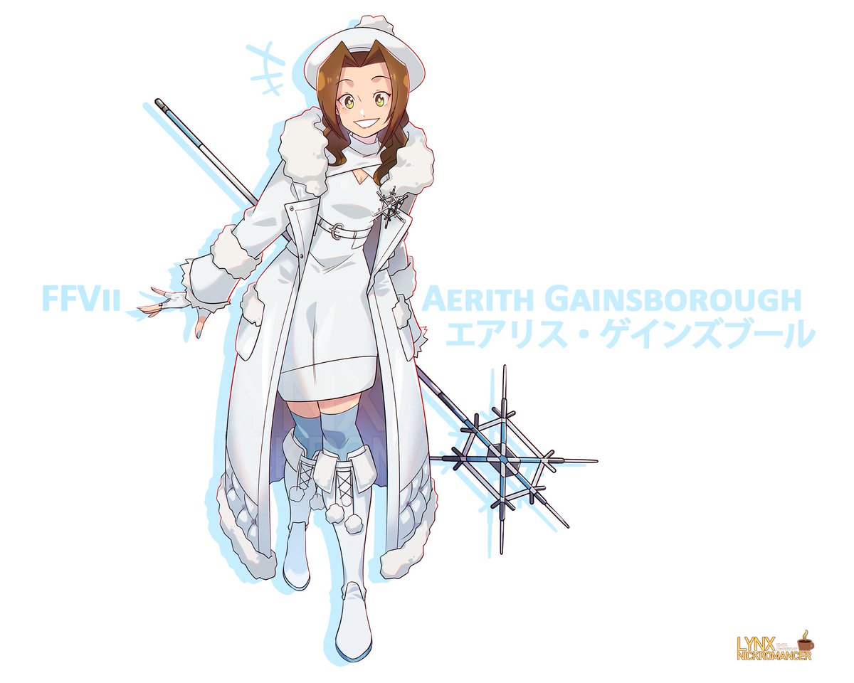 'Winter Wonder' Aerith Gainsborough Based on her seasonal outfit from FF7:Ever Crisis You can catch this and more, without watermarks, over on my Patreon!