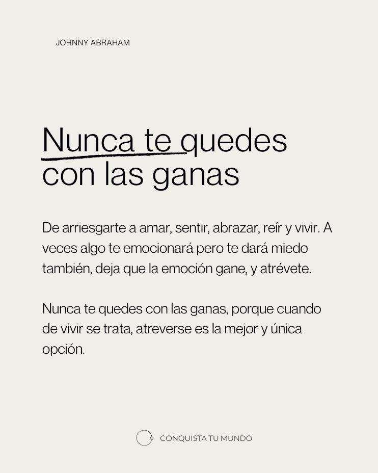 Déjame un "ME ATREVO" para grabarlo en tu mente🧠⁠

Compartele o mencion@ esto a quien creas que puede servirle😉⁠