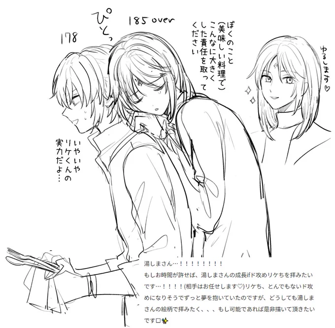 リクエストのif成長ド攻めリヶちwithネ口ちになりますリケネロということです 