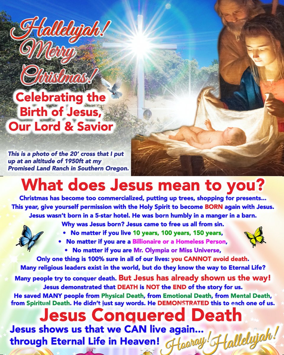 tykcando's tweet photo. ❤️🎄💚 Hallelujah! Merry Christmas to you and your loved ones! 💚🎄❤️ Celebrating the birth of Jesus Christ, our Lord and Savior! 🎉
#merrychristmas #GodisLove #IloveJesus #family #friends https://t.co/0a4OJxBKFk