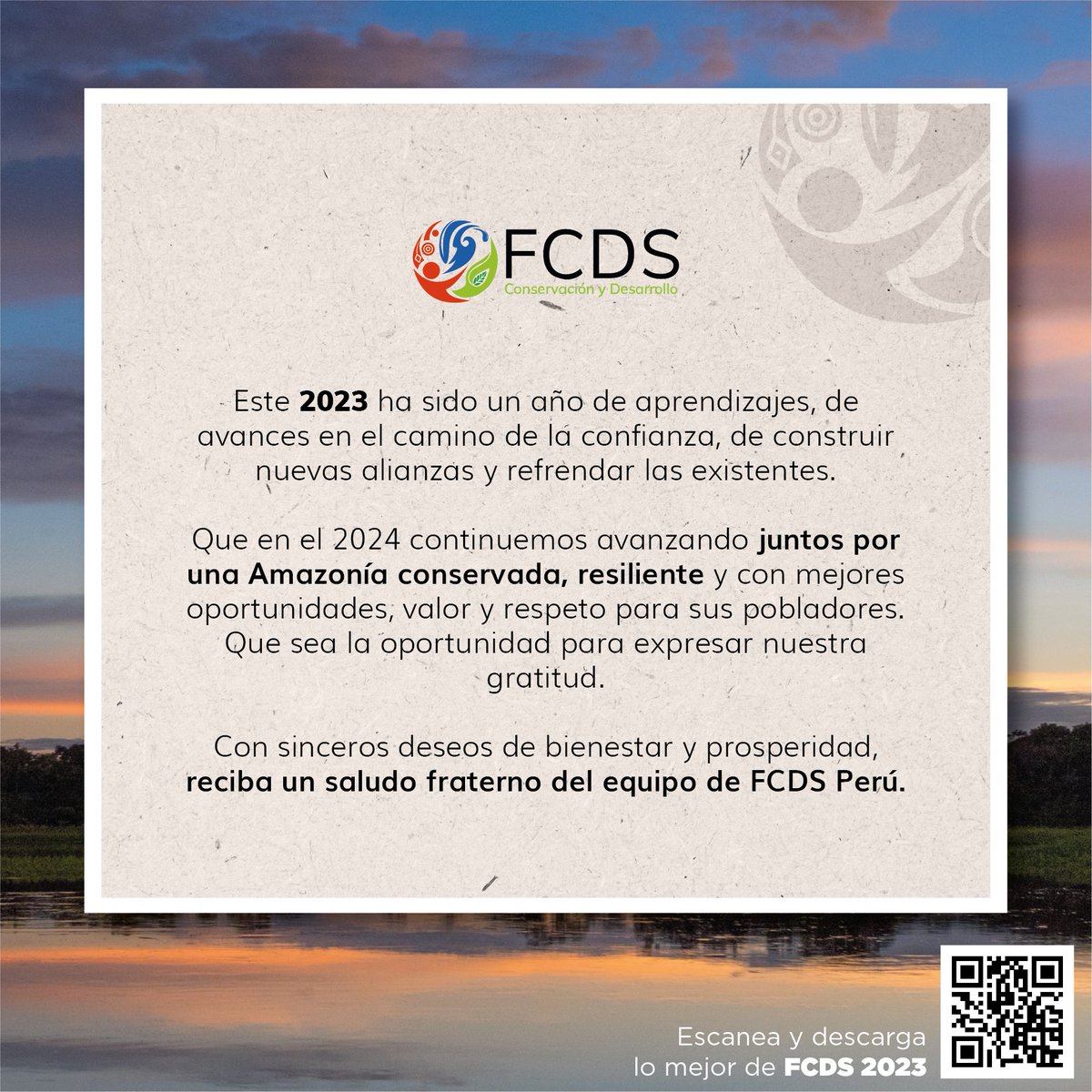 FCDS_Peru's tweet photo. ¡Felices fiestas a todas y todos! 🎄

Mira nuestro resumen 2023 ➡️ https://t.co/NKCeIoiwcV

@noradno @NoruegaenCOL @ClimateLandUse @MooreFound @USAID @theGEF @BancoMundialLAC @FcdsOrg @RodrigoboteroG @BuitragoAndre @marianocastro https://t.co/yj2kOZzkUE