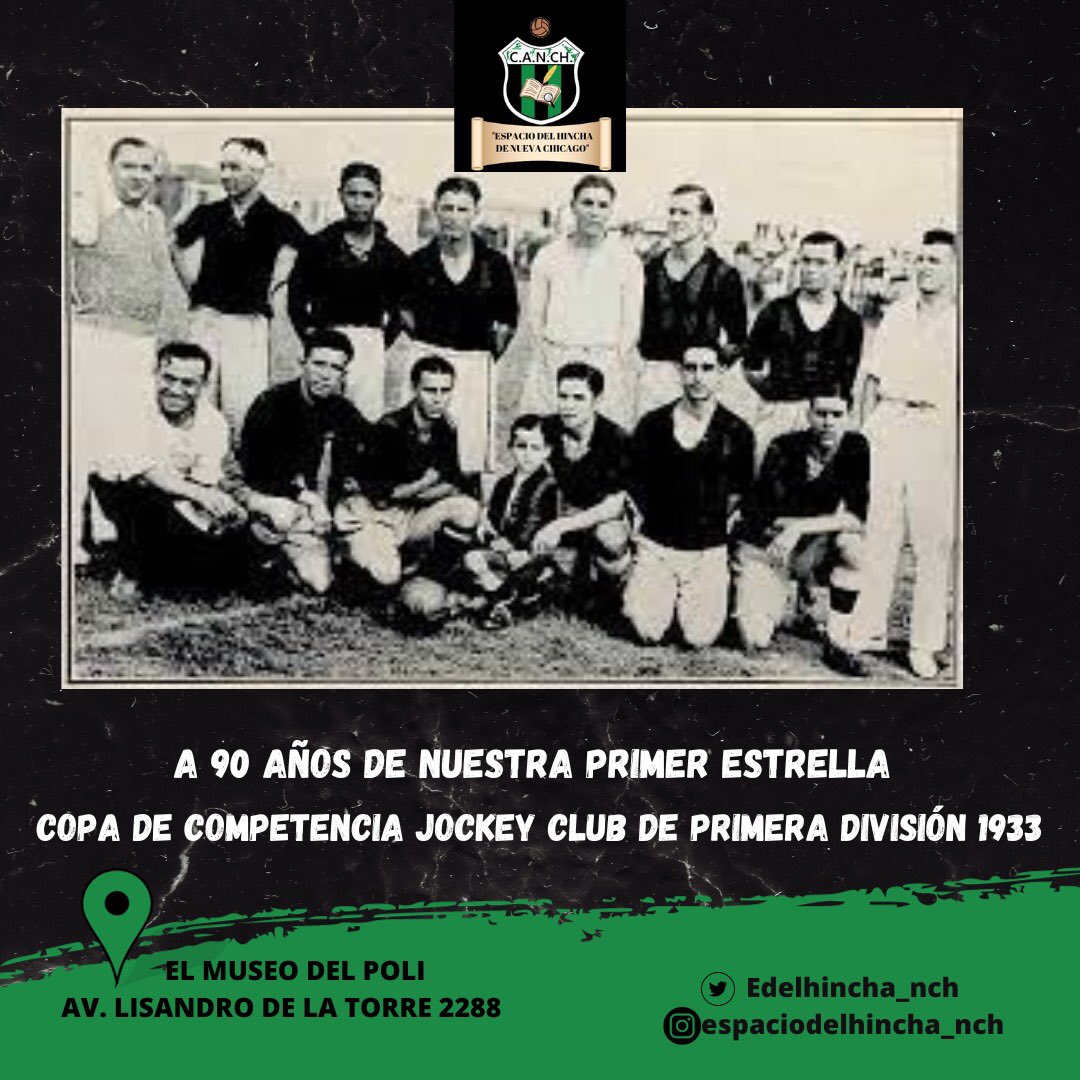 Edelhincha_nch's tweet photo. ¡A 90 años de una gloria histórica!

Hoy, 24 de diciembre de 2023, se cumplen 90 años de la obtención del título de la Copa de Competencia Jockey Club de 1933, el único título de Primera División de nuestro club. https://t.co/ocCAC7pICz
