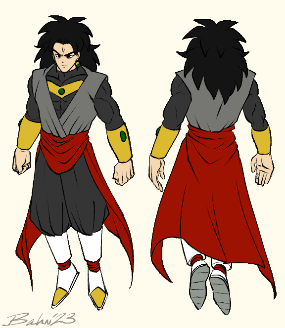 [AU] Still workshopping my au Broly Black. The base is down but I'm ...