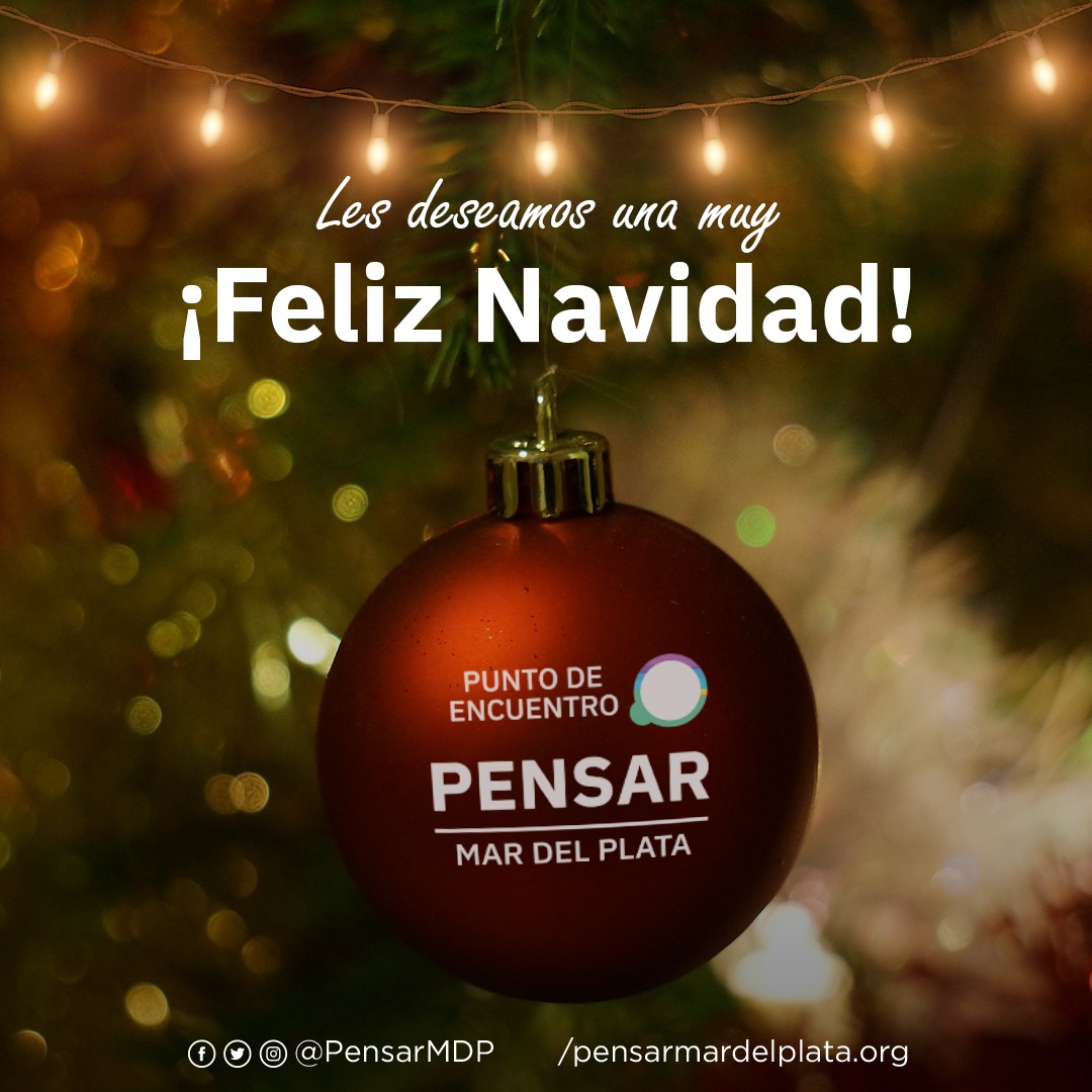 🥂 Desde Punto de Encuentro Pensar Mar del Plata queremos desearles ¡FELIZ NAVIDAD!.