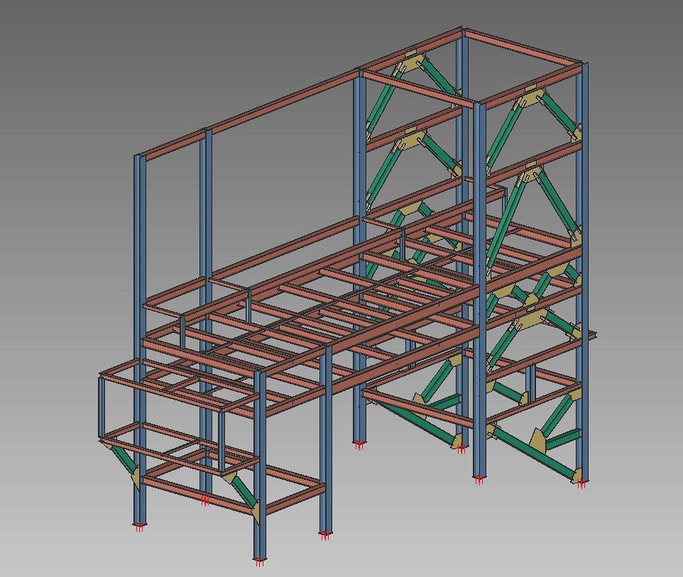 daensamo's tweet photo. Pipe Rack in SDS2. #BIM #StructuralSteel #MetalBuilding #Construction https://t.co/nKm6DbrrIR