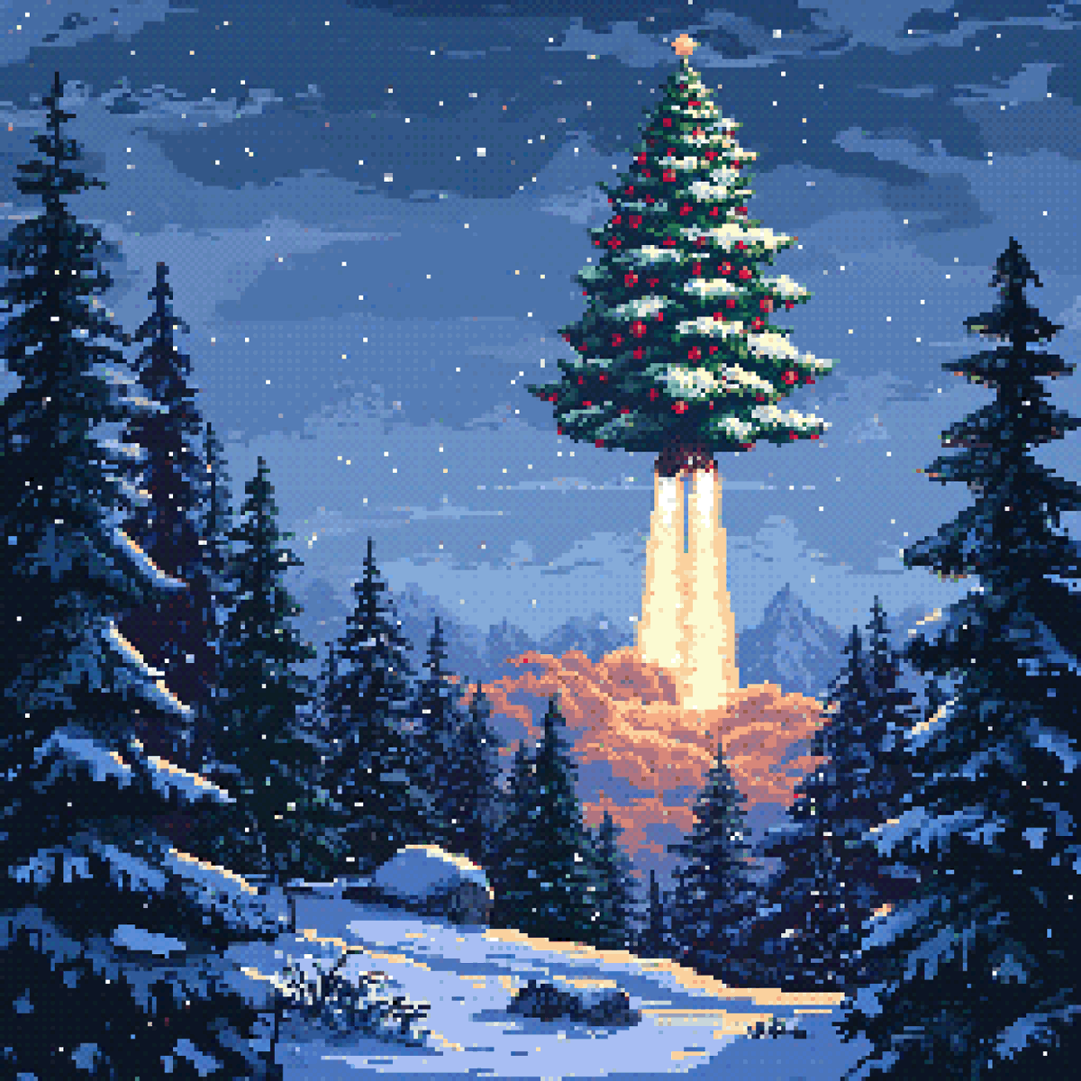 DeSoPixelRobot's tweet photo. Christmas Rocket
by (@)PixelRobot https://t.co/abwUestsGD