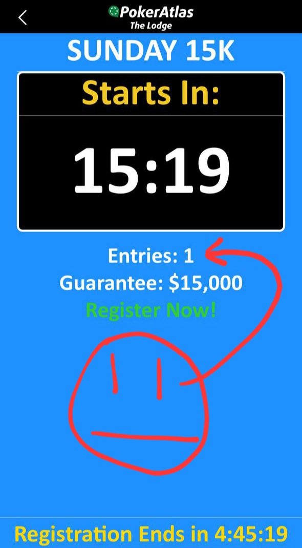 "Run a 15K guaranteed tournament on Christmas Eve," they said.

"It will 100% cover," they said.