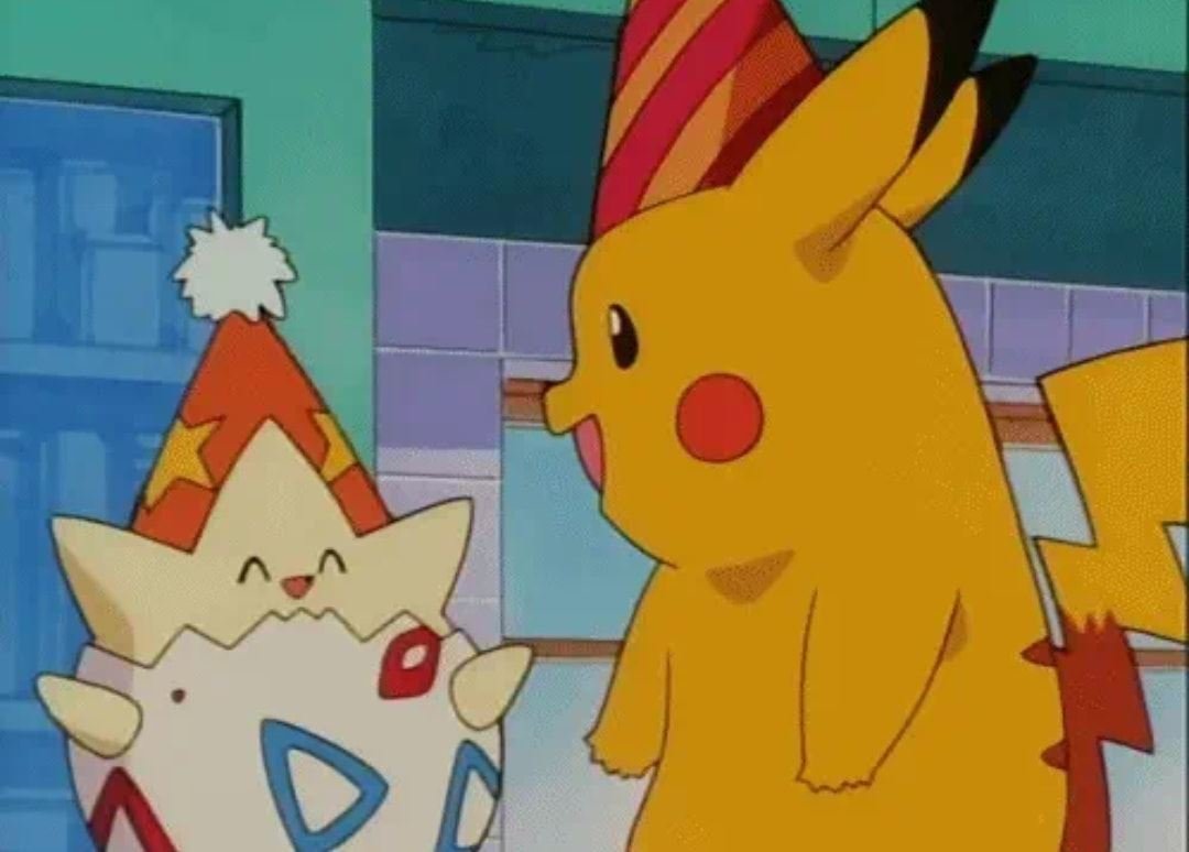 OoCPokemon's tweet image. pokepals preparing to celebrate christmas ♥️