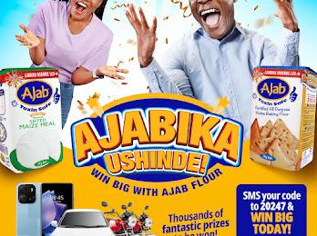 susan_waema's tweet photo. Hii Chrismas season #AjabikaUshinde na @AjabFlour and stand a chance to win prizes like Tvs, Motorbike,gas cylinder, and airtime,among other things.  @RUTHNDUTAMAINA @Bigsoul254 Buy a package of ajab flour today and send the code on the package to 20247 and win big. https://t.co/X8if1h0EIx