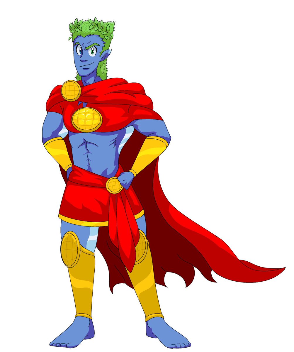 HawklanB's tweet photo. Happy Almost-Christmas! Here’s a #CaptainPlanet redesign! 🌐 https://t.co/EJvYoSD6R7
