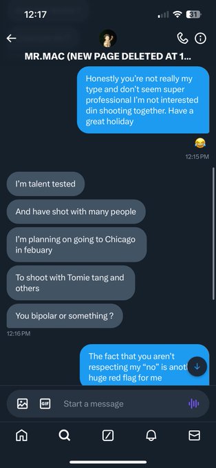WHAT NOT TO DO lmao warning to anyone in Chicago that this &ldquo;creator&rdquo; reaches out to. He doesn&rsquo;t take<a href="/tag/mvsales"class="tags"><span>#mvsales</span></a>