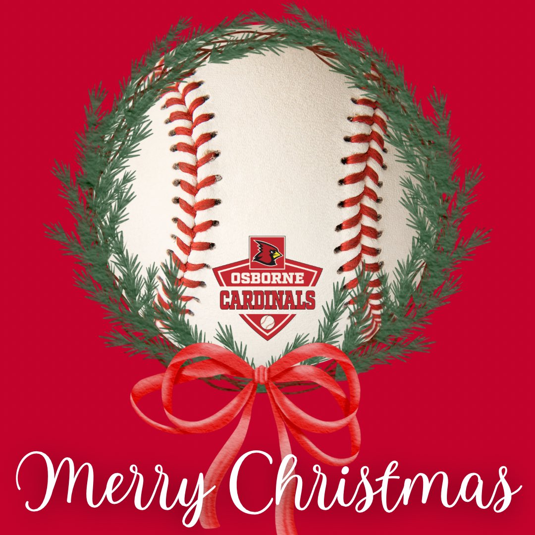 Peace, Joy and Love to you and yours!! Merry Christmas from the Osborne Baseball Family!! #FAMILY @osbcardinals @OsbornePrincip1 @rlosbornehs